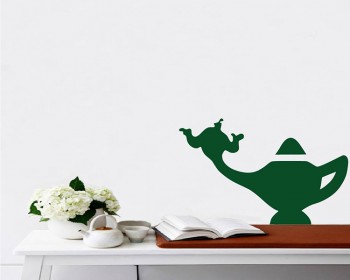 Lamp of Aladdin Silhouette Modern Wall Art Sticker Lamp of Aladdin Silhouette Modern Wall Art Sticker